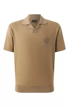 Поло из хлопка и кашемира Giorgio Armani