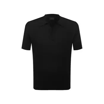 Поло из хлопка и льна Brioni