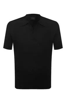 Поло из хлопка и льна Brioni