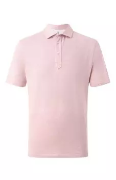 Поло из хлопка и льна Brunello Cucinelli