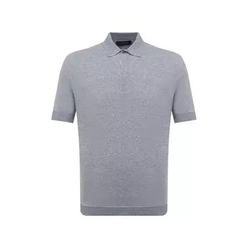 Поло из хлопка и льна Ermenegildo Zegna