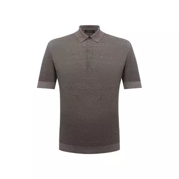 Поло из хлопка и льна Ermenegildo Zegna