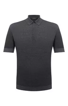 Поло из хлопка и льна Zegna