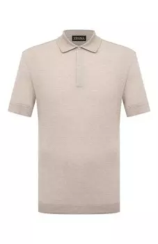 Поло из хлопка и льна Zegna