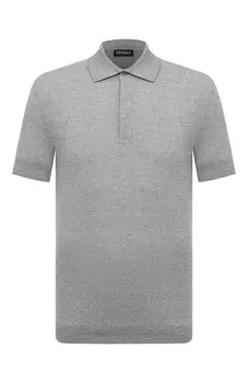 Поло из хлопка и льна Zegna