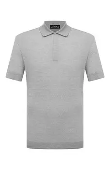 Поло из хлопка и льна Zegna