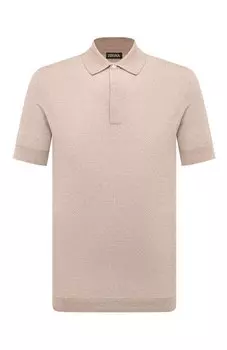 Поло из хлопка и льна Zegna