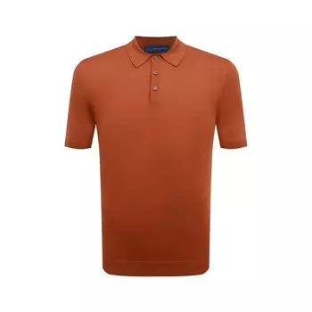 Поло из хлопка и шелка Andrea Campagna