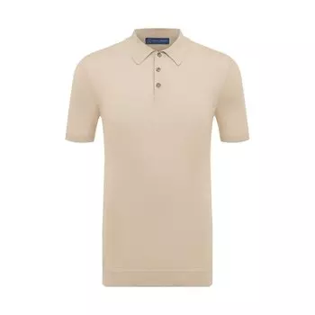 Поло из хлопка и шелка Andrea Campagna