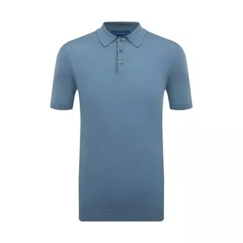 Поло из хлопка и шелка Andrea Campagna