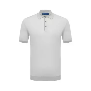 Поло из хлопка и шелка Andrea Campagna