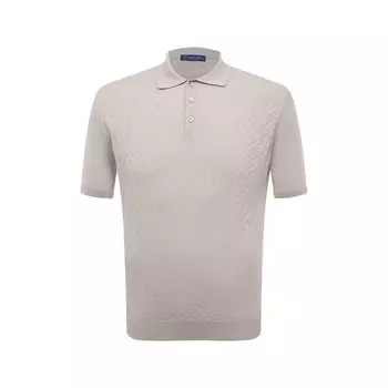 Поло из хлопка и шелка Andrea Campagna