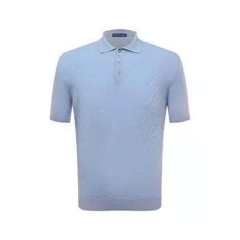 Поло из хлопка и шелка Andrea Campagna