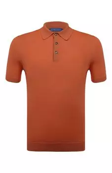 Поло из хлопка и шелка Andrea Campagna