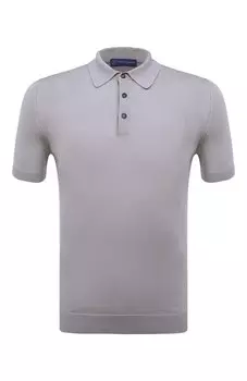 Поло из хлопка и шелка Andrea Campagna