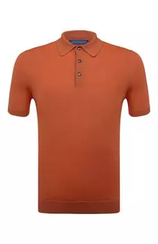 Поло из хлопка и шелка Andrea Campagna