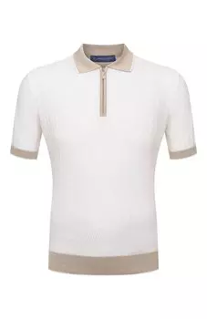 Поло из хлопка и шелка Andrea Campagna