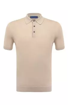 Поло из хлопка и шелка Andrea Campagna