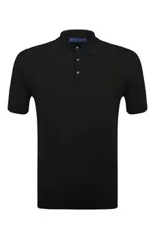 Поло из хлопка и шелка Andrea Campagna