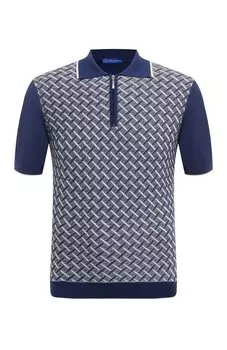 Поло из хлопка и шелка Andrea Campagna