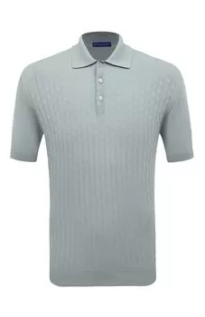 Поло из хлопка и шелка Andrea Campagna