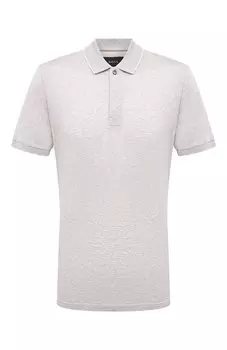 Поло из хлопка и шелка Boss Camel