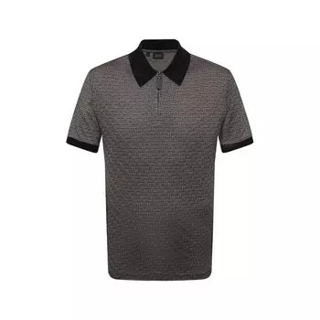 Поло из хлопка и шелка Brioni