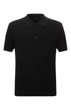 Поло из хлопка и шелка Brioni