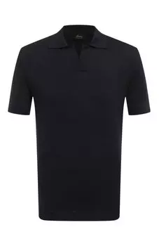 Поло из хлопка и шелка Brioni