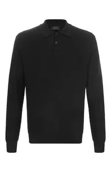 Поло из хлопка и шелка Brioni