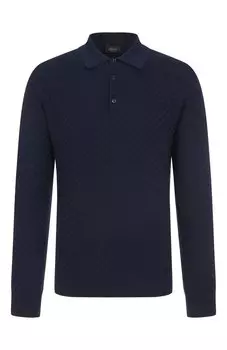 Поло из хлопка и шелка Brioni