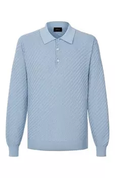 Поло из хлопка и шелка Brioni