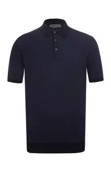 Поло из хлопка и шелка Corneliani