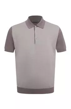 Поло из хлопка и шелка Corneliani