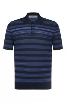 Поло из хлопка и шелка Corneliani