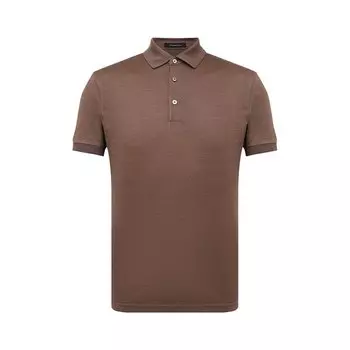 Поло из хлопка и шелка Ermenegildo Zegna