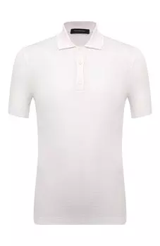 Поло из хлопка и шелка Ermenegildo Zegna