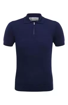 Поло из хлопка и шелка Il Borgo Cashmere