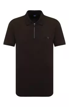 Поло из хлопка и шелка KNT