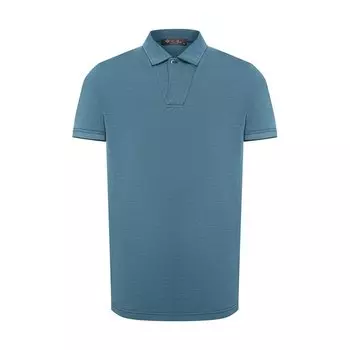 Поло из хлопка и шелка Loro Piana