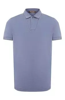 Поло из хлопка и шелка Loro Piana