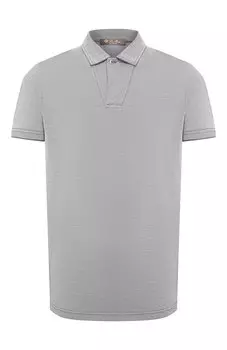 Поло из хлопка и шелка Loro Piana