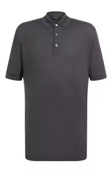 Поло из хлопка и шелка Zegna