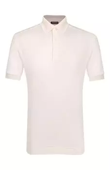 Поло из хлопка и шелка Zegna