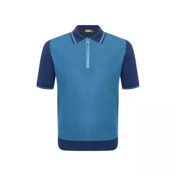 Поло с отделкой из кожи аллигатора Zilli