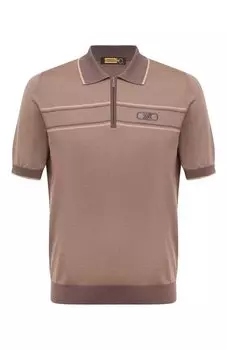 Поло из хлопка и шелка Zilli