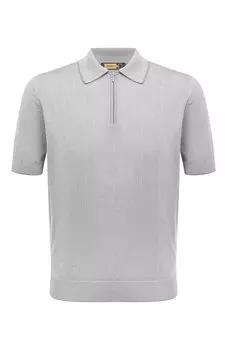 Поло из хлопка и шелка Zilli