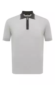 Поло из хлопка и шелка Zilli