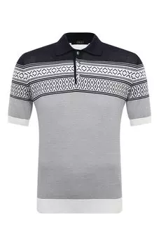 Поло из хлопка и шелка Zilli