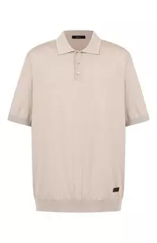 Поло из хлопка и шелка Zilli